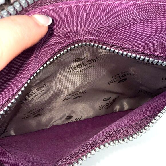 Jielshi Nylon Crossbody Bag - Purple - Picture 9 of 9